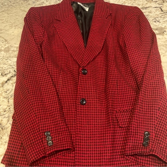 - PENDELTON WOOL WOMENS BLAZER/JACKET WITH SHOULDER PADS 1980’s size 18 - Picture 3 of 7